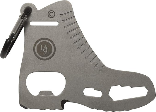 UST Tool-a-Long Multi-Tool Carabiners with Durable, Compact Stainless Steel Construction for Hiking, Kayaking, Camping, Travel and Outdoor Survival