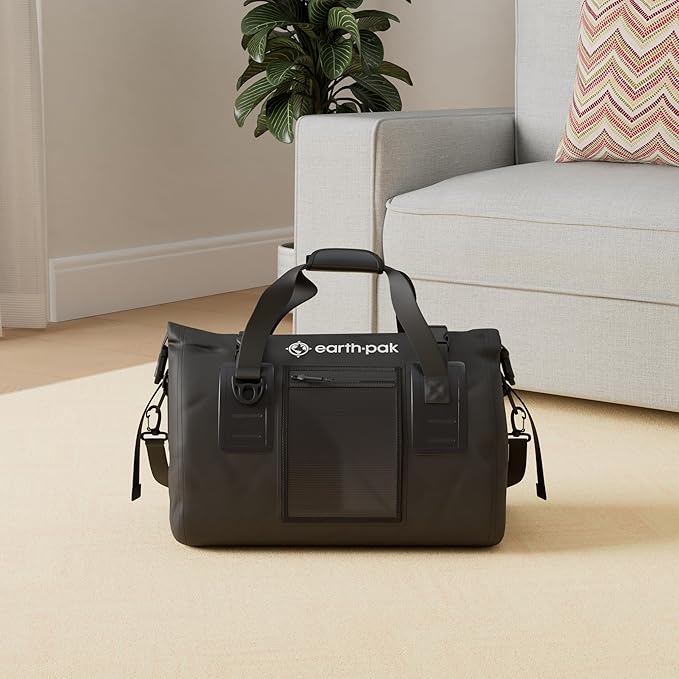 Earth Pak Waterproof Duffel Bag - Heavy Duty Motorcycle Dry Bag with Large Storage Space Perfect for Traveling, Camping, Kayaking, Fishing & Canoeing Bag 50L/70L/90L/120L Sizes