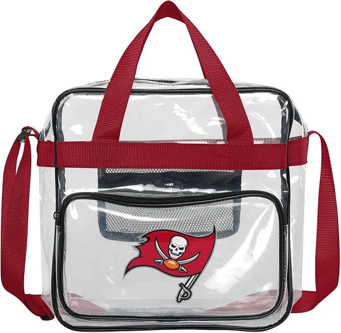 FOCO NFL Team Logo Clear See Through Stadium High End Messenger Bag