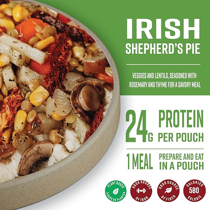 – Irish Shepherd’s Pie | High Energy, All Natural Ingredients | Gluten, Dairy & Palm Oil Free | Just Add Boiling Hot Water