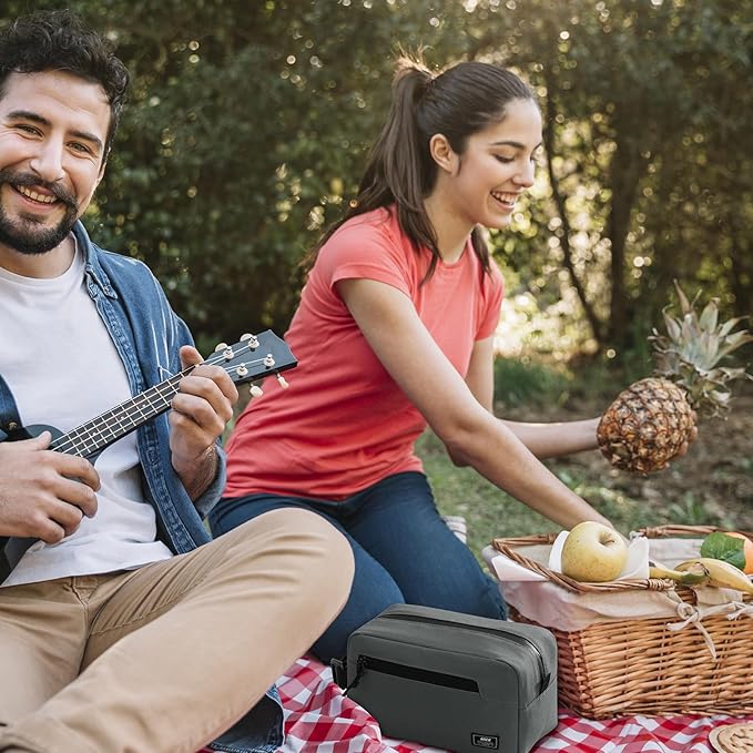 MIER Freezable Snack Bags Small Frozen Mini Cooler Lunch Bag Freezer Insulated Pouch for Adults Work Travel On-the-go,Gary