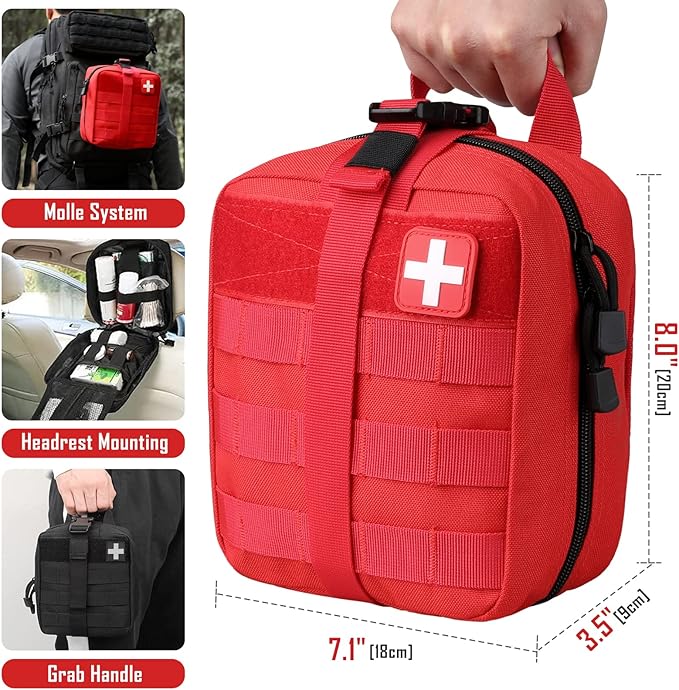 First Aid Bag Empty Medical Ifak Pouch Molle EMT Pouches Rip-Away Tactical Military Trauma Emergency Medic Bag