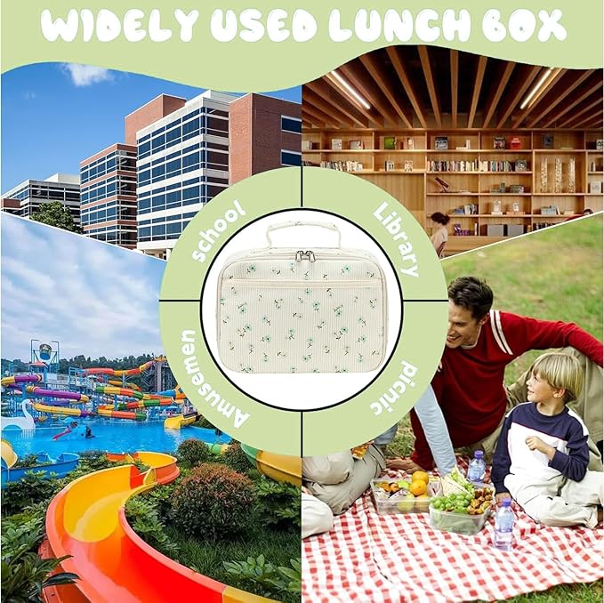 CAMTOP Lunch Box Kids Insulated Lunch Bag Small Cooler Thermal Meal Thermal lunchbox for Girls Boys School Picnics