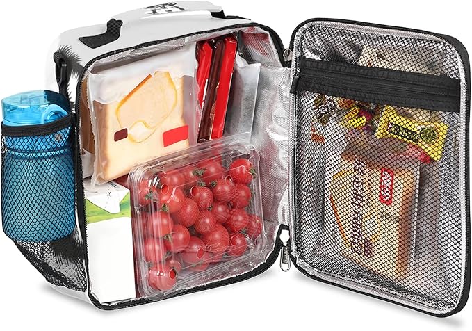 Husky Dog Insulated Lunch Bag Kids Cute Puppy Thermal Meal Reusable Lunch Box for Girls,Boys Waterproof Back to School Picnic