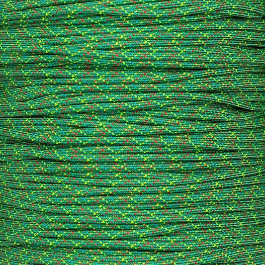 Paracord Planet Holiday Colors 550 Paracord – Great for DIY, Bracelets, and Lanyards – Christmas Tree (1,000 Feet)