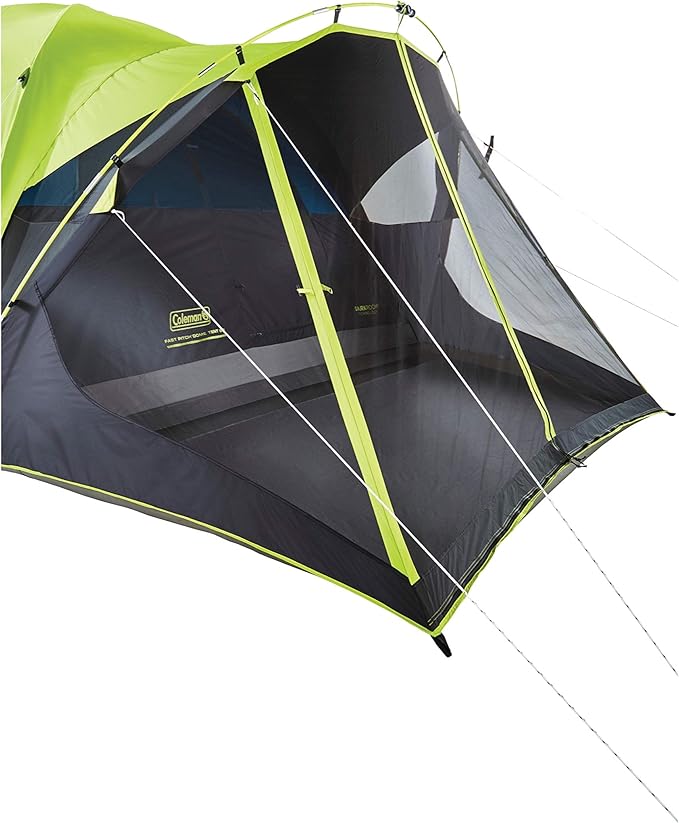 Coleman Carlsbad Dark Room Tent with Screened Porch, 4/6 Person Tent Blocks 90% of Sunlight to Keep Inside Cool, Weatherproof Shelter with Easy Setup, Made of PFAS-Free Materials