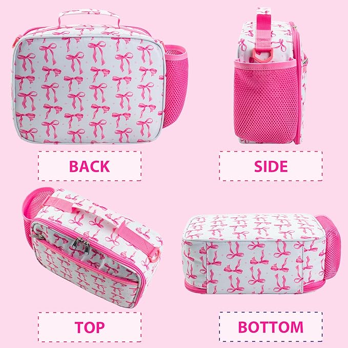 RLGPBON Kids Lunch Box for Girls Lunch Bag Insulated Durable Lunch Box Children Lunch Tote Bag for School
