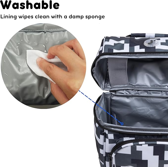 J World Corey Kids Lunch Bag. Insulated Lunch-Box for Boys Girls, Camo