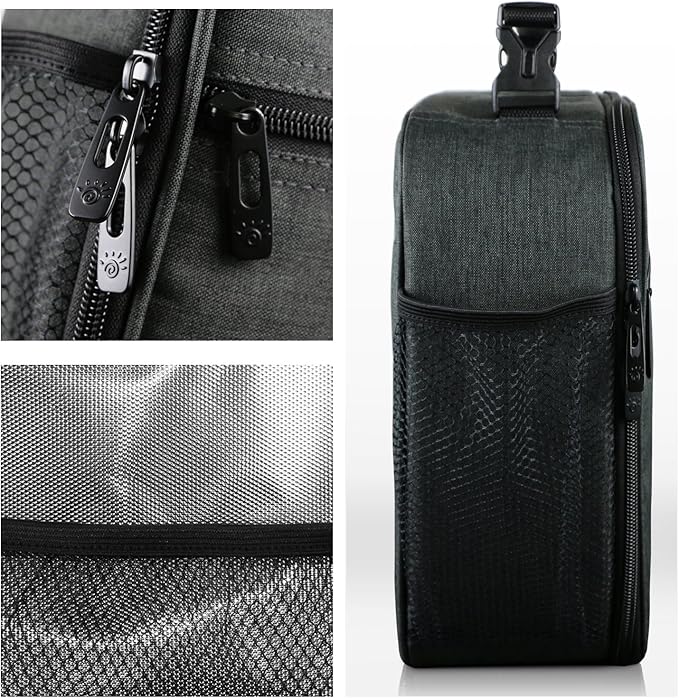 Hap Tim Insulated Lunch Box for Men, Reusable Lunch Bag for Women, Spacious Lunchbox Adult, Dark grey (18654-DG)