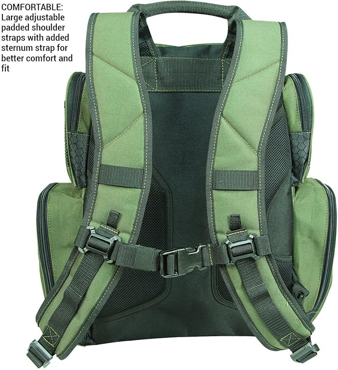 Wild River CLC WN3606 Multi-Tackle, Mulit-Pocket, Large Backpack, Fishing Bag, Without Trays