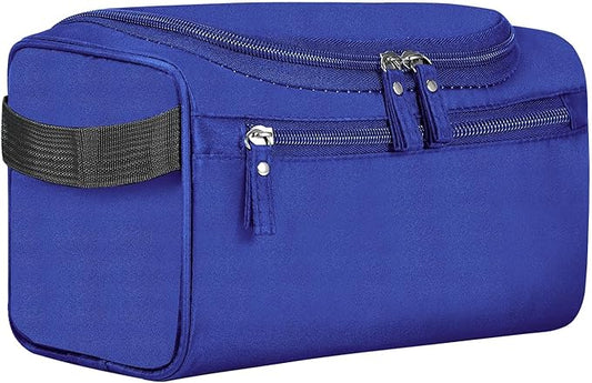 Hanging Toiletry Bag for Women and Men Traveling Makeup Large Capacity Cosmetics Portable Dopp Kit Storage Organizer Bag with Hanging Hook for Toiletries Brushes (Navy Blue)