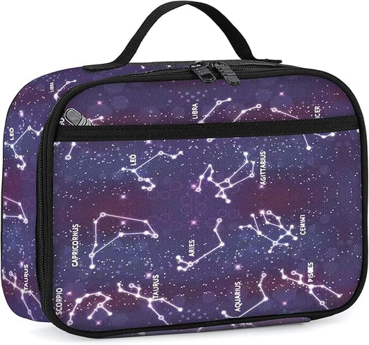 rickyh style Lunch Box with Padded Liner, Spacious Insulated Lunch Bag Durable Thermal Lunch Cooler Pack with Strap for Boys Girls Adults School Sports Beach Picnic Work Camp,2 Pocket (LBXINGZUO)