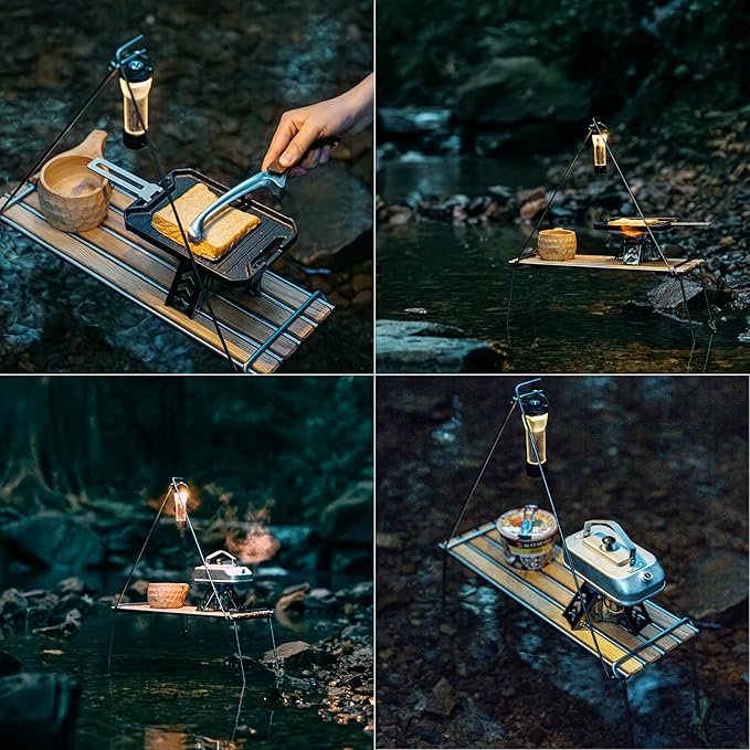 Alcohol Stove - Portable Camping Stove for Backpacking, Hiking, Picnic with Foldable Design (5.3x4.7x3.1")