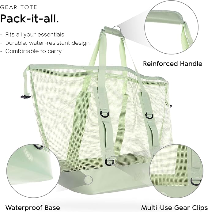 MISSION Boat Gear CASSI Heavy-Duty Outdoor Tote and Waterproof Marine-Grade Mesh Boat Bags
