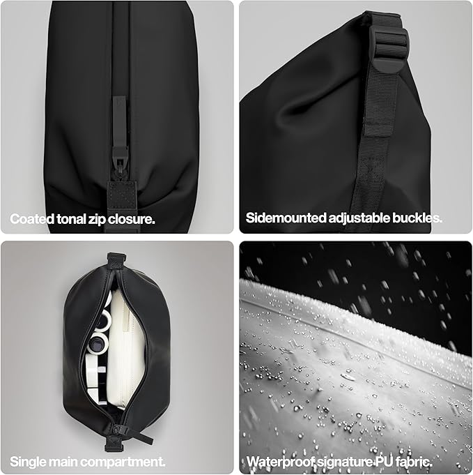 RAINS - Hilo Waterproof Wash Bag for Travel - Men & Women (Navy)