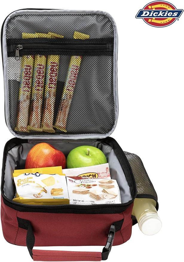 Dickies Basic Insulated Lunch Bag for Work, Thermal Reusable Office Lunch Box for Men, Women (Bloodstone)