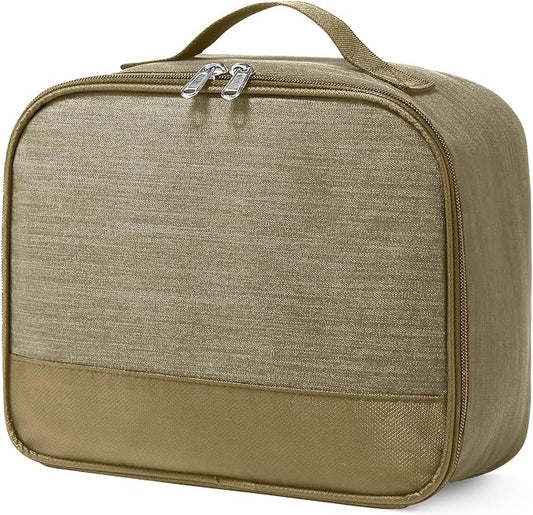 Lunch Box for Men - Reusable Lunch Bag Men Adult Women- Insulated LunchBox for Office Hiking Camping (Beige)