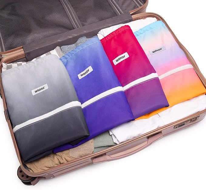 WANDF Drawstring Backpack String Bag Sackpack Cinch Water Resistant Nylon for Gym Shopping Sport Yoga (Red)