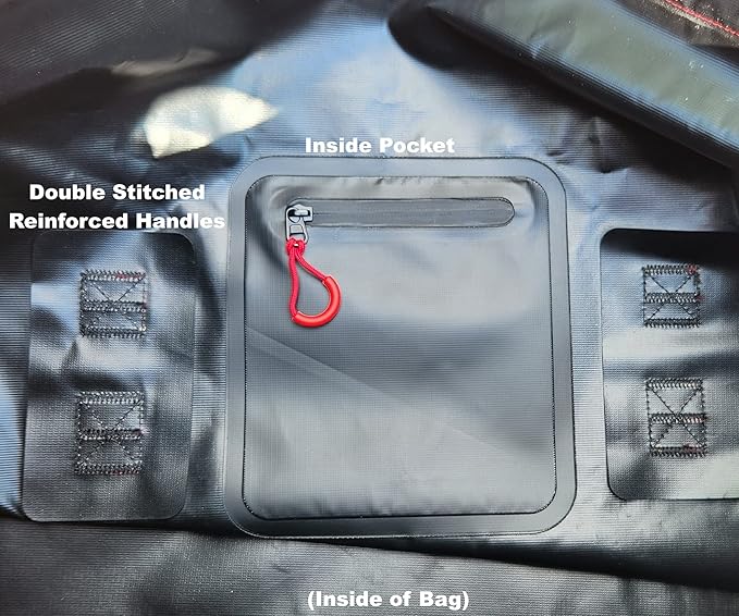 Waterproof Duffel Bag, Marine Grade (60 Liter/15.8 Gallon, Appalachian Series, Black)