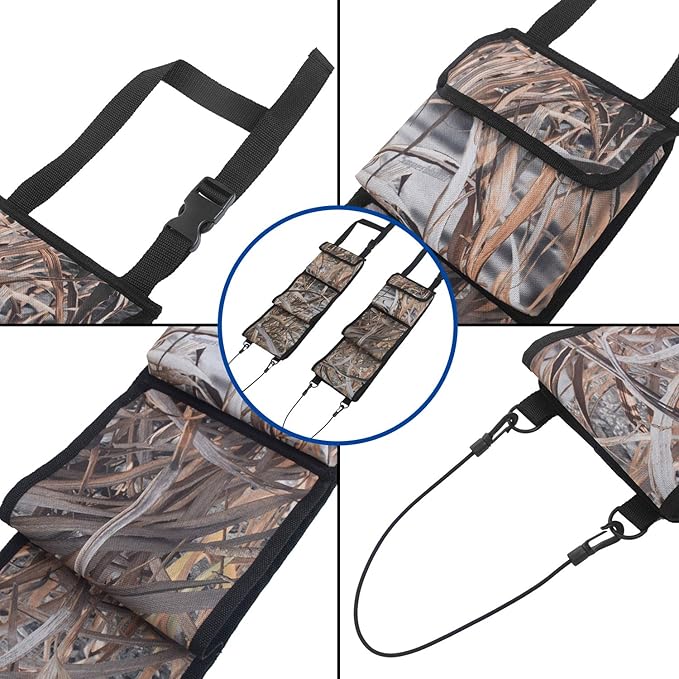 MYDAYS Seat Back Gun Rack, Gun Sling Bag, Camo Front Seat Gun Organizer Holder for Hunting Rifles/Shotguns