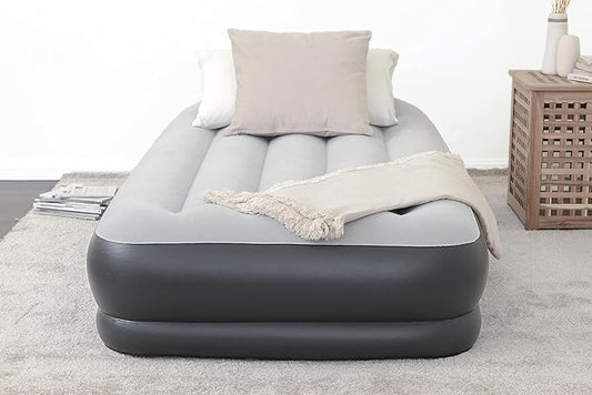 SleepLux Durable Inflatable Air Mattress with Built-in Pump, Pillow and USB Charger
