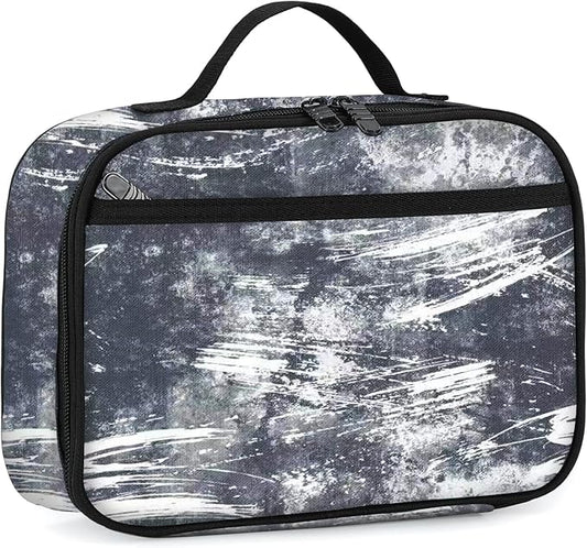 rickyh style Lunch Box with Padded Liner, Spacious Insulated Lunch Bag Durable Thermal Lunch Cooler Pack with Strap for Boys Girls Adults School Sports Beach Picnic Work Camp,2 Pocket(LBMOSE)