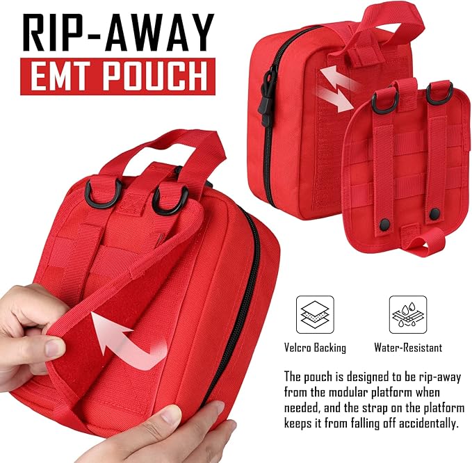 First Aid Bag Empty Medical Ifak Pouch Molle EMT Pouches Rip-Away Tactical Military Trauma Emergency Medic Bag