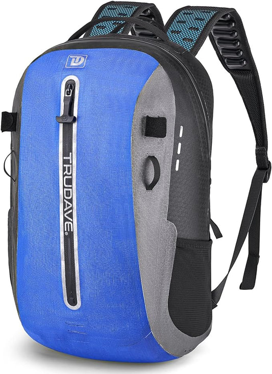 Waterproof Backpack, Waterproof Submersible Backpack, Floating TPU Coated Dry Bag with Airtight Zipper for Kayak, Fishing, Boating, Hiking (30L)