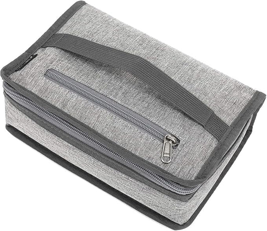 FlowFly Small Insulated Lunch box Portable Soft Bag Mini Cooler Thermal Meal Tote Kit with Handle for Work & School, Heather Grey