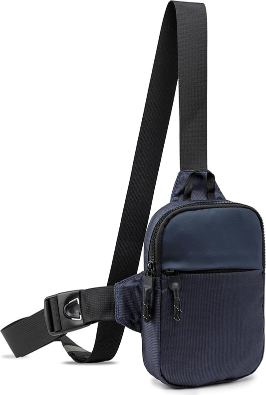 Mini Sling Bag for Men Women, Waterproof Utility Crossbody Backpack Chest Bag for Hiking Travel Sports Running