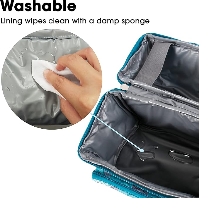 J World Corey Kids Lunch Bag. Insulated Lunch-Box for Boys Girls, Dandelion