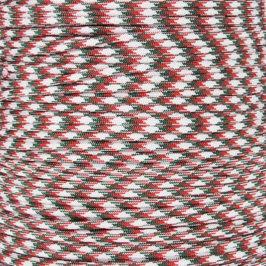Paracord Planet Holiday Colors 550 Paracord – Great for DIY, Bracelets, and Lanyards – St. Nick (50 Feet)