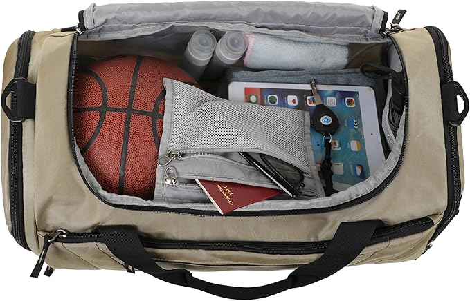 Gym Bag 40L Sports Travel Duffel Bag for Men and Women with Shoes Compartment