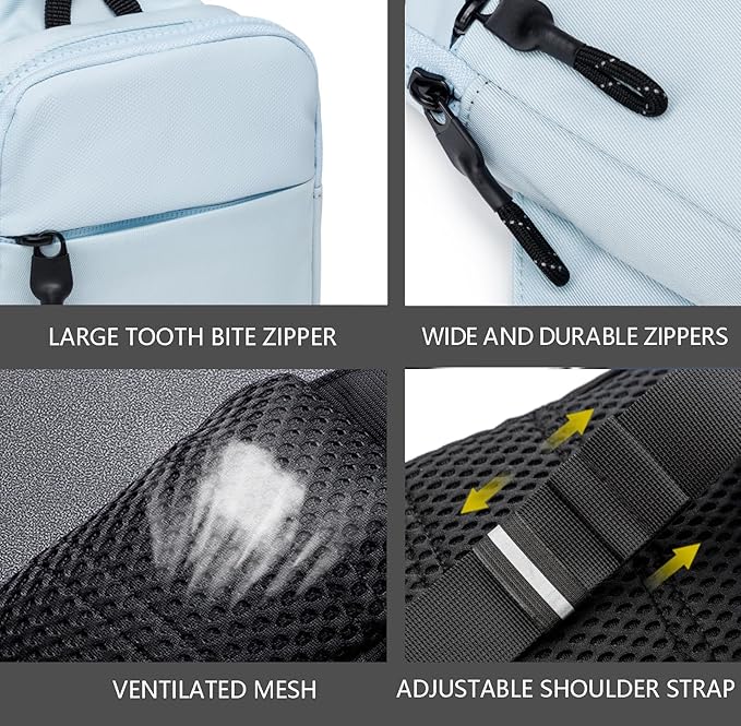 Mini Sling Bag for Men Women, Waterproof Utility Crossbody Backpack Chest Bag for Hiking Travel Sports Running