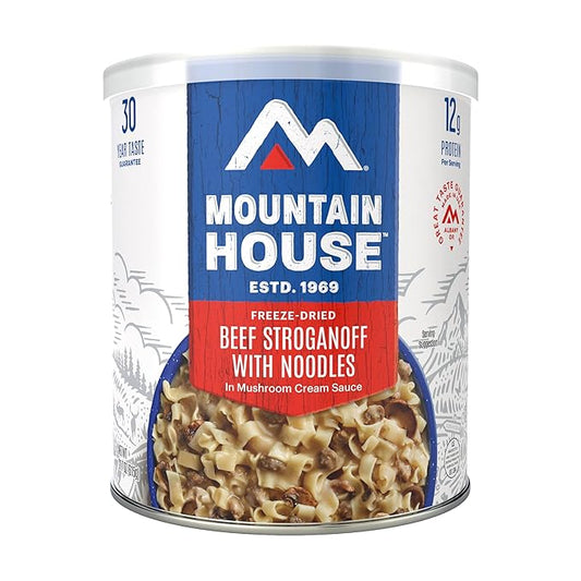 Mountain House Beef Stroganoff with Noodles #10 Can Freeze Dried Survival & Emergency Food 10 Servings