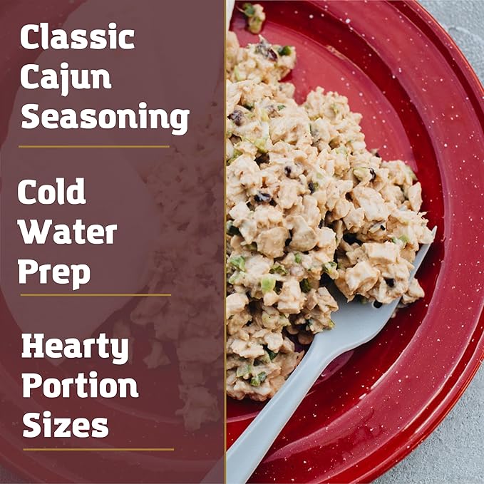 Packit Gourmet Cajun Ranch Chicken Salad | Premium Freeze Dried Backpacking & Camping Food | Large Portions | High Protein | Real Meat | Just Add Water Meal |All-Natural Ingredients | Made in USA |Freeze-Dried and Dehydrated Foods