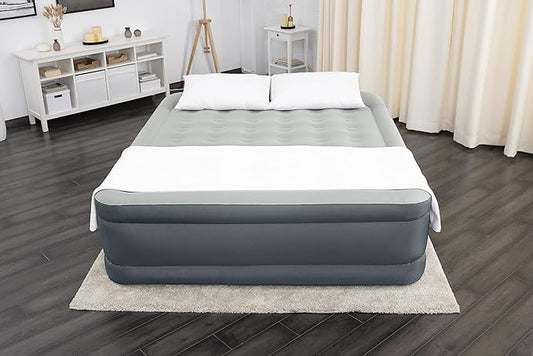 SleepLux Durable Inflatable Air Mattress with Built-in Pump, Pillow and USB Charger