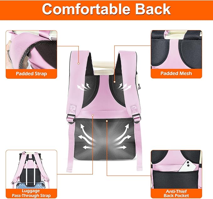 Cooler Backpack, 36 Cans Insulated & Leak Proof Backpack Cooler for Women, Stylish & Portable & Waterproof Cooler Bag, Soft Ice Chest Lunch Box for Beach Picnic Outdoor Travel Work
