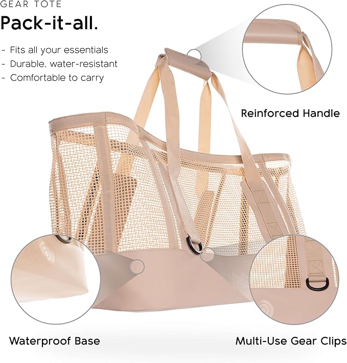 MISSION Boat Gear CASSI Heavy-Duty Outdoor Tote and Waterproof Marine-Grade Mesh Boat Bags