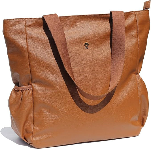 ESVAN Original Floral Water Resistant Large Tote Bag Shoulder Bag for Gym Beach Travel Daily Bags Upgraded