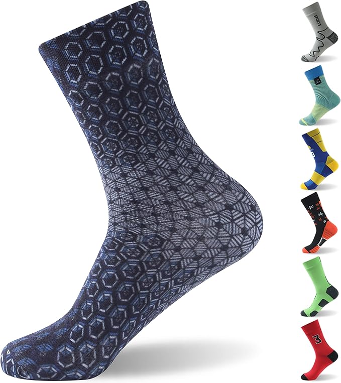 RANDY SUN Ultra-thin Golf Waterproof Socks, Breathable Men's Women's Sports Mid Calf Socks 1&2 Pairs