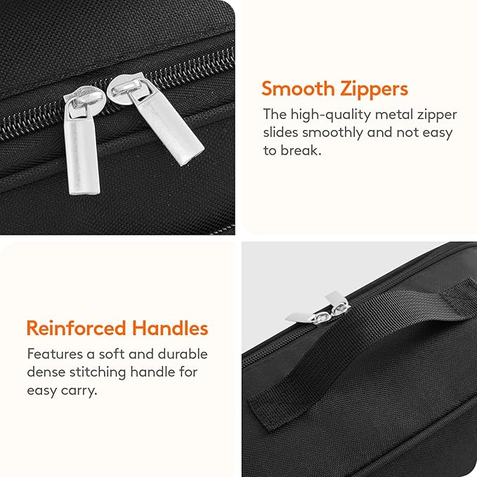 Lifewit Freezable Lunch Box, Insulated Reusable Lunch Bag with 2 Ice Packs, Mini Cooler Snack Bag for Bento Box for Salad, Sandwich, Snacks fo Men Women for Work, Black 5L