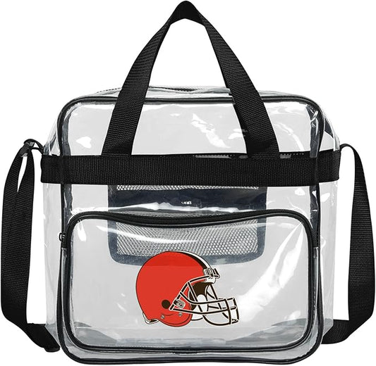 FOCO NFL Team Logo Clear See Through Stadium High End Messenger Bag