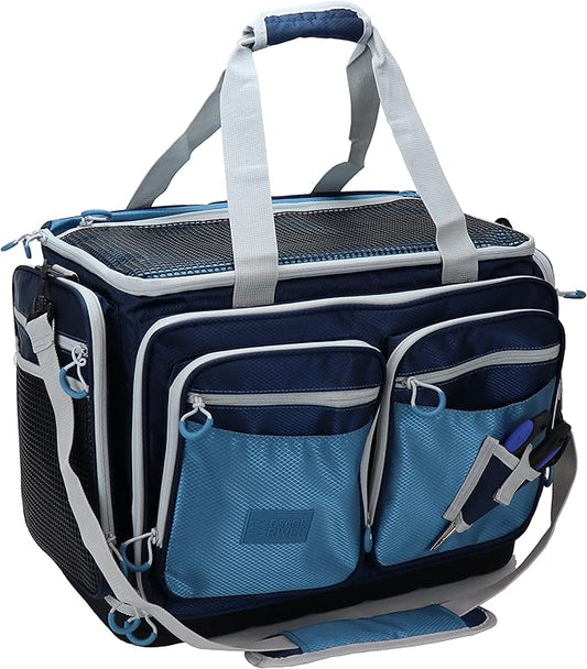 OSAGE RIVER Fishing Tackle Bag, Saltwater Fishing Gear Bag, Tackle Box Organizer with Waterproof Non-Slip Bottom, Padded Shoulder Strap, and Fishing Pliers, Fishing Gifts for Men