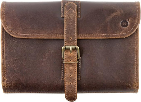 moonster Hanging Toiletry Bag for Men & Women, Leather Toiletry Bag for Men, Mens Toiletry Bags for Traveling, Hanging Travel Toiletry Bag, Mens Travel Bag Toiletry, Dopp Kit Shower Bags for Men