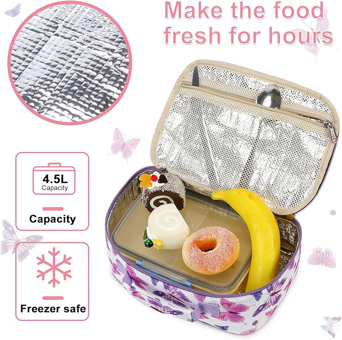 CAMTOP Lunch Box Kids Insulated Lunch Bag Small Cooler Thermal Meal Thermal lunchbox for Girls Boys School Picnics