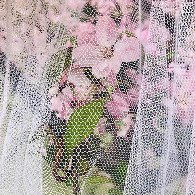 Outdoor Camping Mosquito Net, Large Size White Mesh Insect Netting with Storage Bag for Camping, Picnic, Outdoor Trips (No-Opening 83"x79"x71")