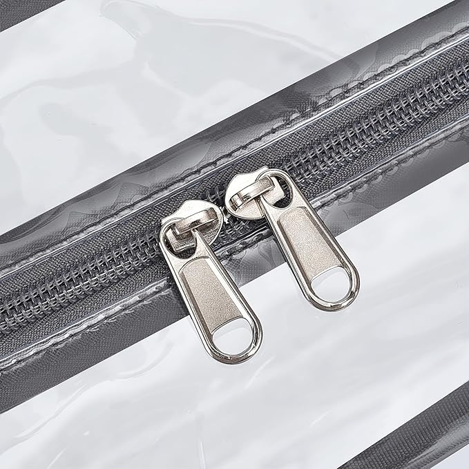 USPECLARE Clear Tote Stadium Approved, Security Travel & Gym Clear Bag for Work Sports Games Concerts