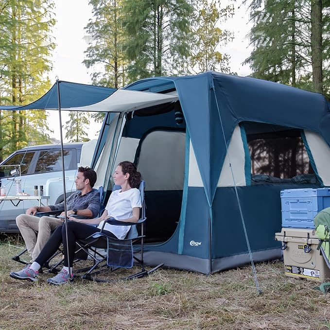 Portal 5-Person SUV Tent with Porch, 2-in-1 Car Camping Tent, Water-Resistant & Windproof, Trunk Tent with 2 Doors for Travel & Outdoor Adventures