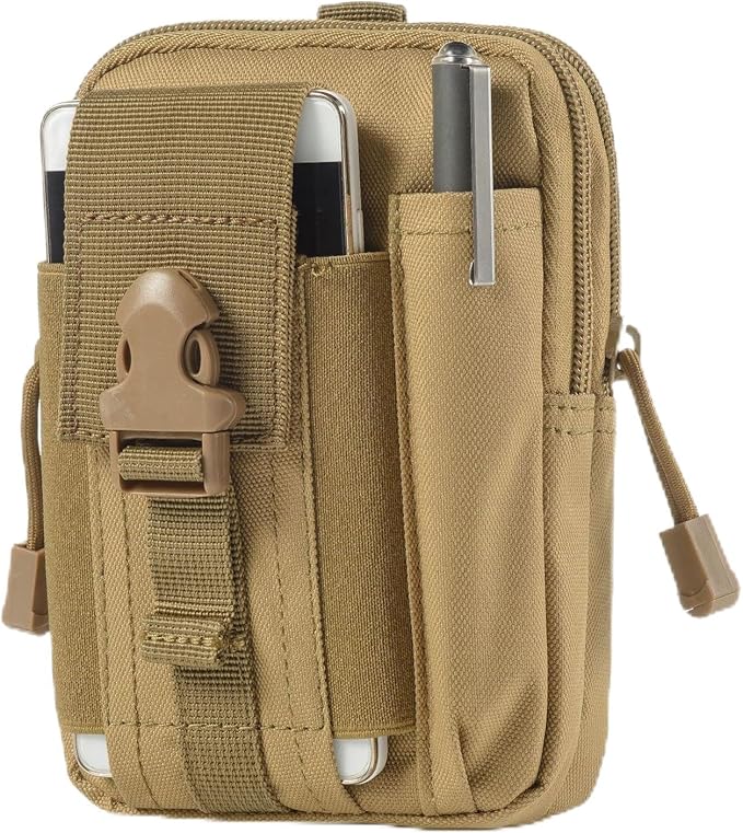 Outdoor Tactical Waist Bag Molle Pouch Military Hip Waist Compact Belt Bag Pouch Wallet Camping Phone Power Bank Camping Hiking Gear Tool Organizer